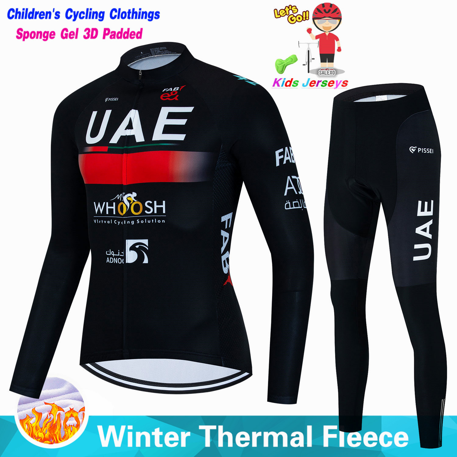Winter Clothing Kids Sale - Uae เด็กฤดูหนาวขนแกะเสื้อเจอร์ซีย์นักปั่นชุดเด็กจักรยานเสือภูเขาเสื้อผ้าเด็กชายแข่งจักรยานเสื้อผ้าสาวชุดขี่จักรยาน