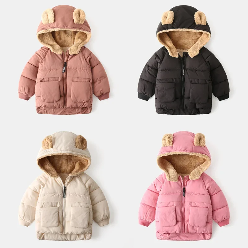 Winter Clothing Trends - เสื้อแจ็คเก็ตผ้าฝ้ายสำหรับเด็ก 2024 เสื้อผ้าเด็กเกาหลี เสื้อแจ็คเก็ตหนา ลายการ์ตูนเด็กผู้หญิง กำลังเป็นที่นิยม