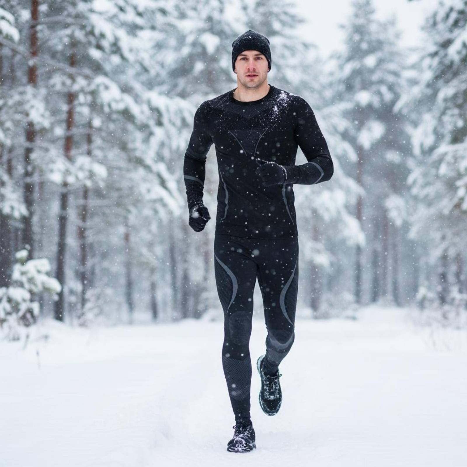 Thermal Base Layer - ชุดชั้นในสำหรับเล่นสกี ชุดชั้นในระบายอากาศได้ดี ชุดชั้นในแบบไร้ตะเข็บ ชุดชั้นในแบบรัดรูป น้ำหนักเบา ชุดกีฬา