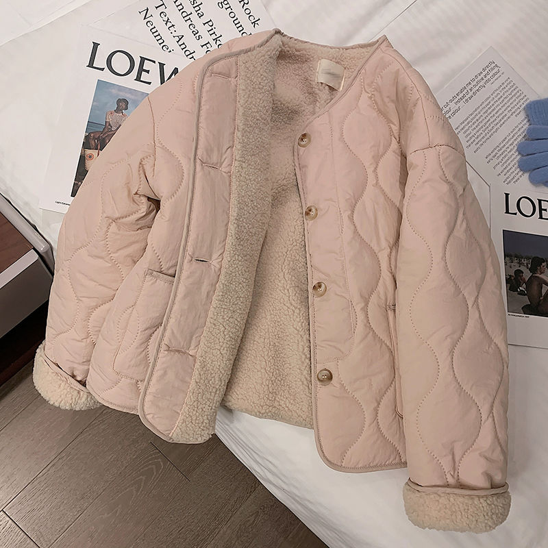 Winter Clothing Trends - ฤดูใบไม้ร่วงฤดูหนาวเสื้อแจ็คเก็ตปุ่มขนแกะผ้าฝ้ายเสื้อผู้หญิงเสื้อผ้าแนวโน้มการออกแบบOuterwearเสื้อสั้นเกาหลีเก๋Parkas
