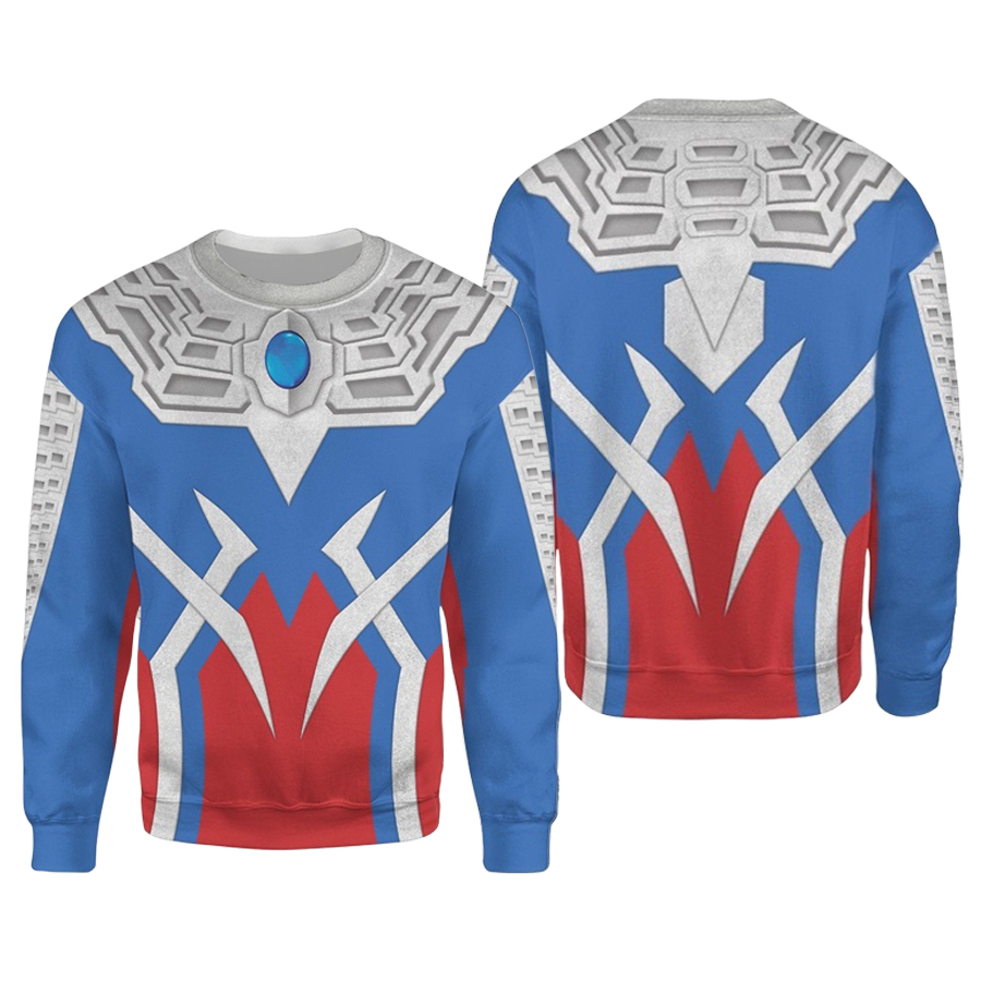 Winter Clothing In Japan - เสื้อสเวตเชิ้ตคอวีลายอุลตร้าแมนซีโร่จาก Bandai Periphery สำหรับคอสเพลย์ ผ้าเนื้อนุ่ม สวมใส่สบาย