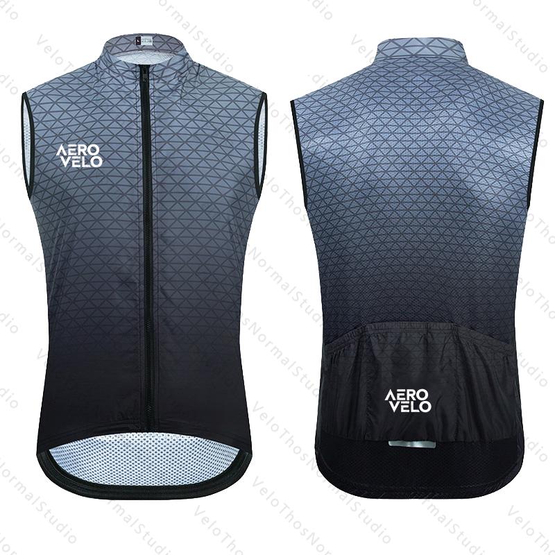 Padded Vest Gilet - เสื้อกั๊กปั่นจักรยาน AERO VELO กันลม เสื้อกีฬาวิ่ง เสื้อกั๊กสำหรับปั่นจักรยานบนถนนและภูเขา