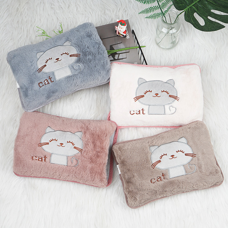 Hand Warmer Reusable - EU ปลั๊กมืออุ่นความร้อนแพ็คน่ารักชาร์จไฟฟ้าน้ำร้อนกระเป๋ากระต่ายขนสัตว์ Reusable ร้อน220V