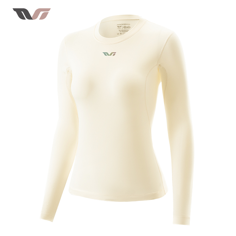Thermal Base Layer - ROCKBROS TVI ชุดชุดลองจอนผู้หญิงผ้าฟลีซแขนยาวน้ำหนักเบาชุดชั้นในแน่นฤดูใบไม้ร่วงฤดูหนาวชุดขี่จักรยาน