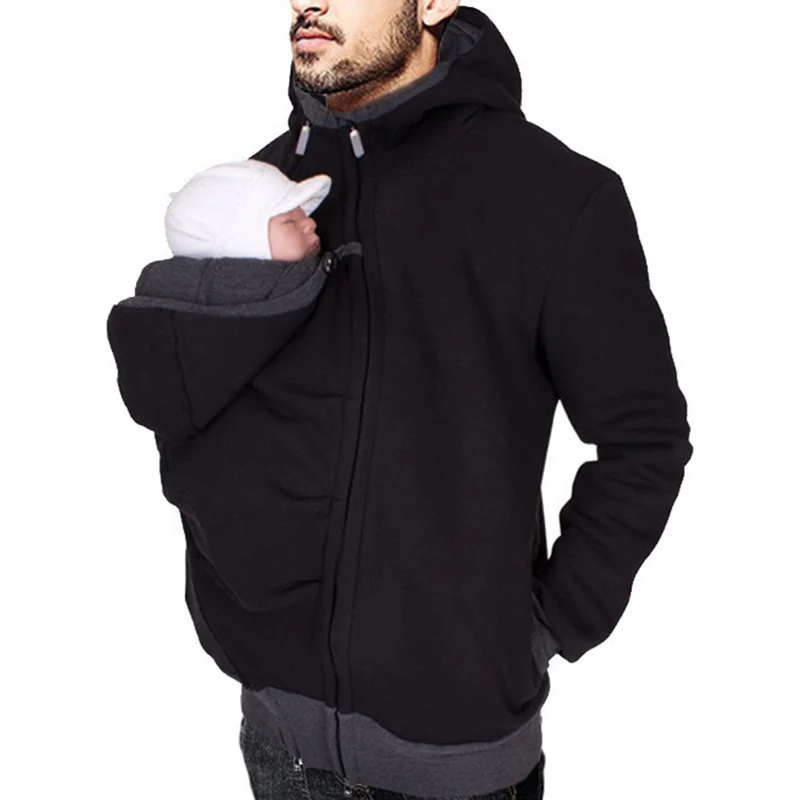 Winter Clothes Shop - ฤดูใบไม้ร่วงฤดูหนาว Kangaroo Baby Carrier Hooded Hoodies