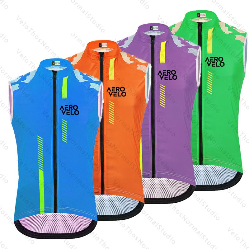 Padded Vest Gilet - เสื้อกั๊กปั่นจักรยาน AERO VELO 2026 สำหรับผู้ชาย ป้องกันลม