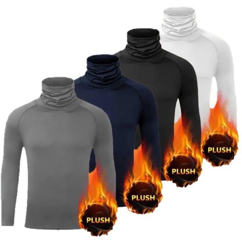 เสื้อฮู้ดผู้ชายผ้าฟลีซสำหรับฤด - Thermal Base Layer บทวิจารณ์และราคา