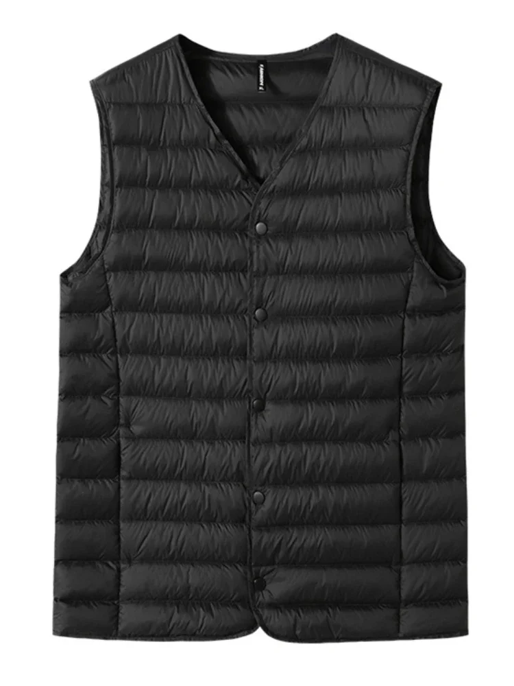 2023 ใหม่ฤดูหนาวVคอชายเสื้อกั๊ - Padded Vest Gilet บทวิจารณ์และราคา