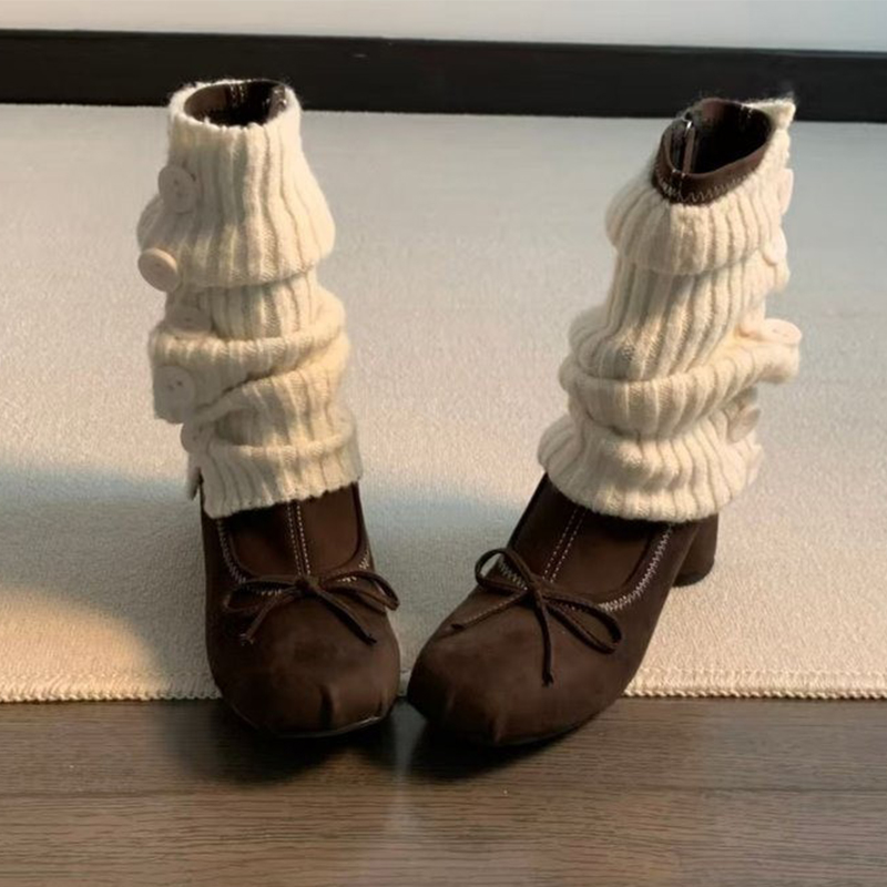 รองเท้าบูทส้นสูงแบบผูกโบว์สำหร - Winter Clothing For Woman บทวิจารณ์และราคา