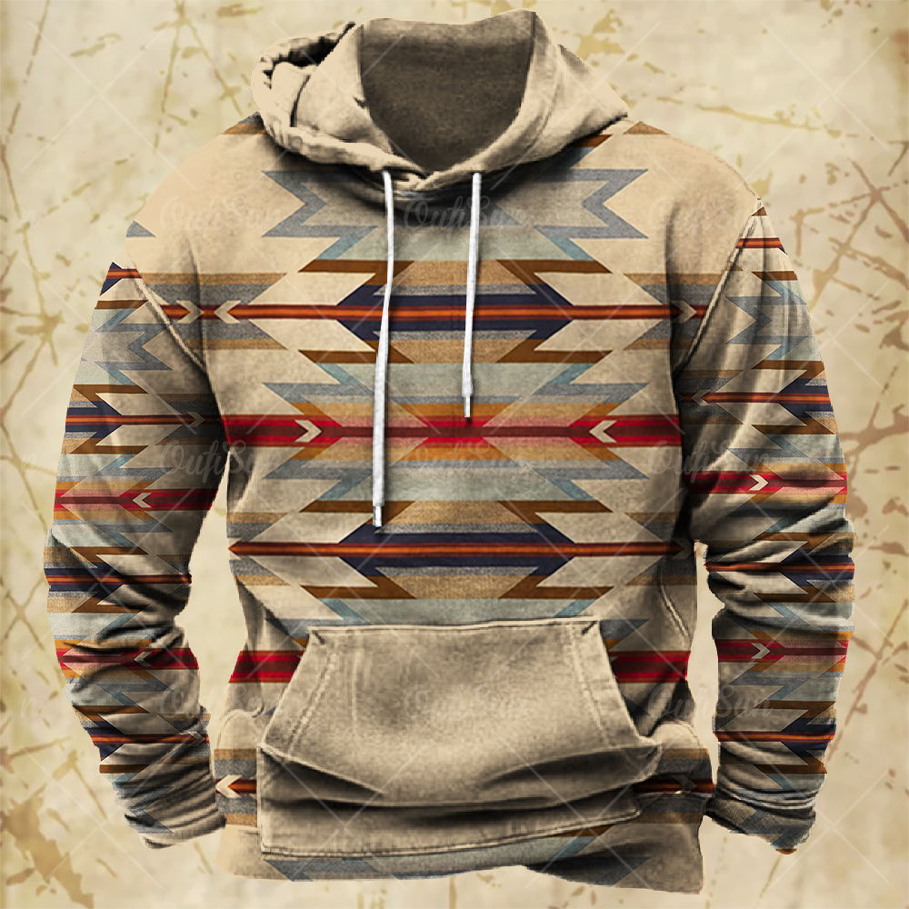 ผู้ชายHooded Vintageพิมพ์Sweat - Winter Clothes Shop บทวิจารณ์และราคา