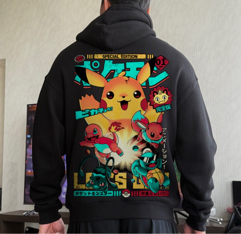 เสื้อฮู้ดกำมะหยี่พิมพ์ลายโปเกม - Winter Clothing In Japan บทวิจารณ์และราคา