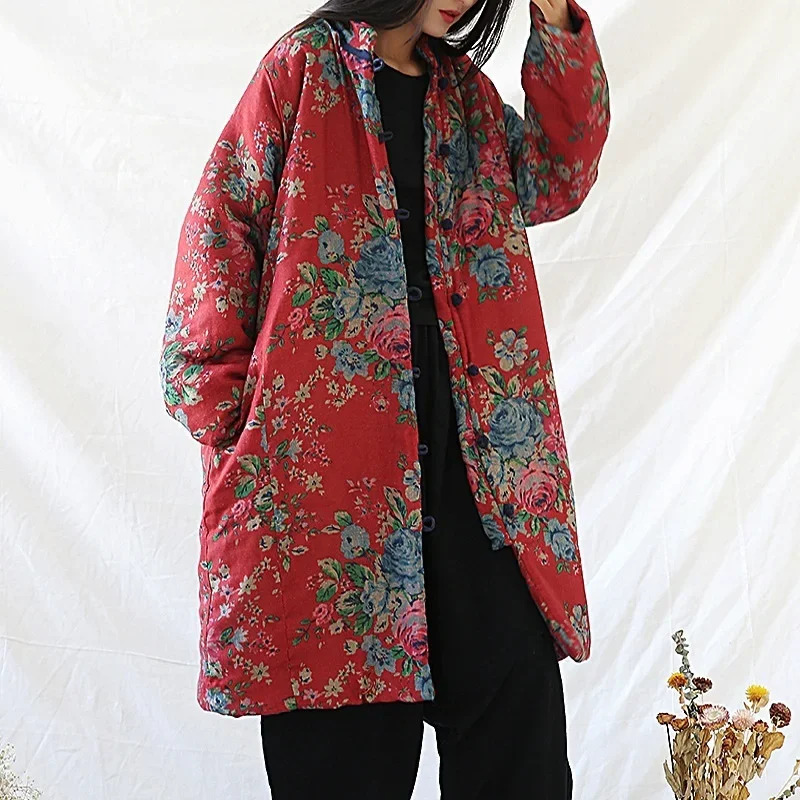 เสื้อผ้าสไตล์จีน เสื้อโค้ทผ้าฝ - Winter Clothing For Woman บทวิจารณ์และราคา
