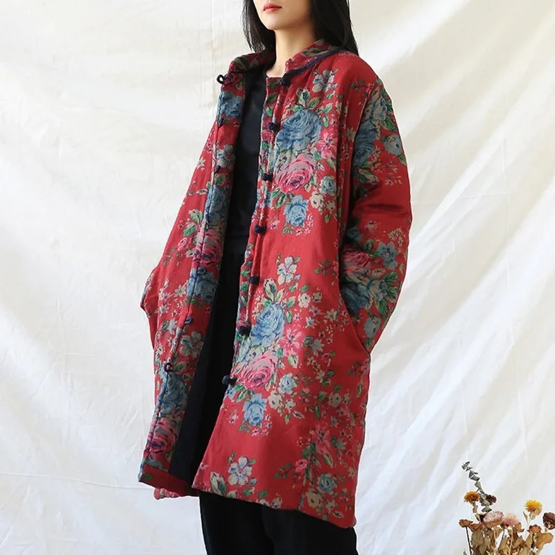 เสื้อผ้าสไตล์จีน เสื้อโค้ทผ้าฝ - Winter Clothing For Woman บทวิจารณ์และราคา