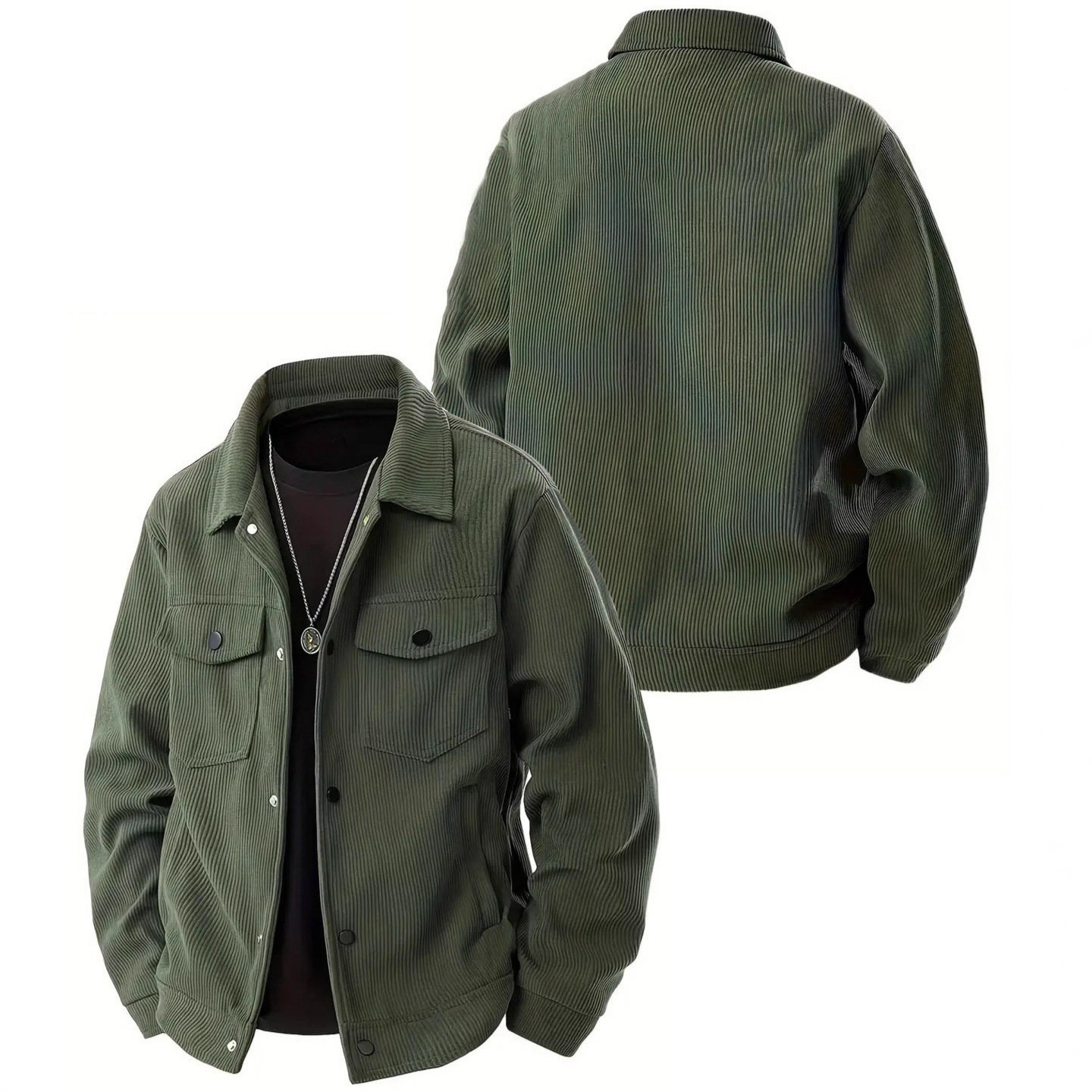 เสื้อแจ็คเก็ตผู้ชายผ้าลูกฟูกสำ - Winter Clothes Shop บทวิจารณ์และราคา