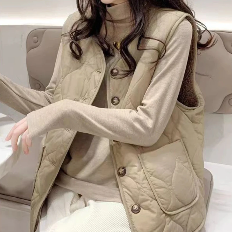 เสื้อกั๊กผ้าฝ้ายบุหนานุ่มสไตล์ - Padded Vest Gilet บทวิจารณ์และราคา
