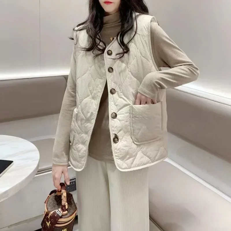 เสื้อกั๊กผ้าฝ้ายบุหนานุ่มสไตล์ - Padded Vest Gilet บทวิจารณ์และราคา