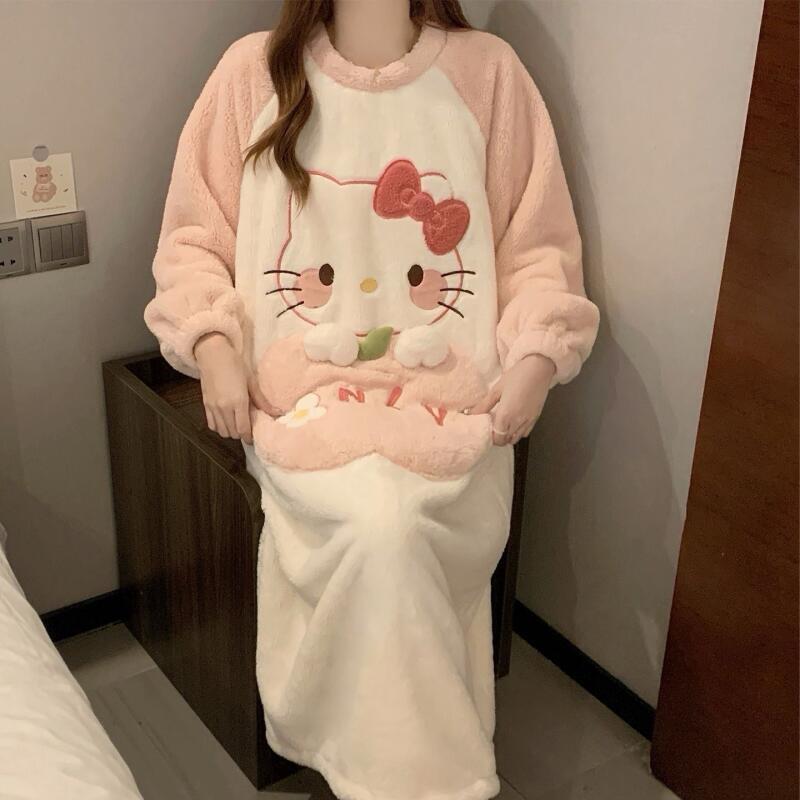 ชุดนอนฤดูหนาวเฮลโล คิตตี้ผู้หญ - Winter Clothes Shop บทวิจารณ์และราคา