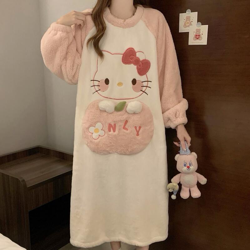 ชุดนอนฤดูหนาวเฮลโล คิตตี้ผู้หญ - Winter Clothes Shop บทวิจารณ์และราคา