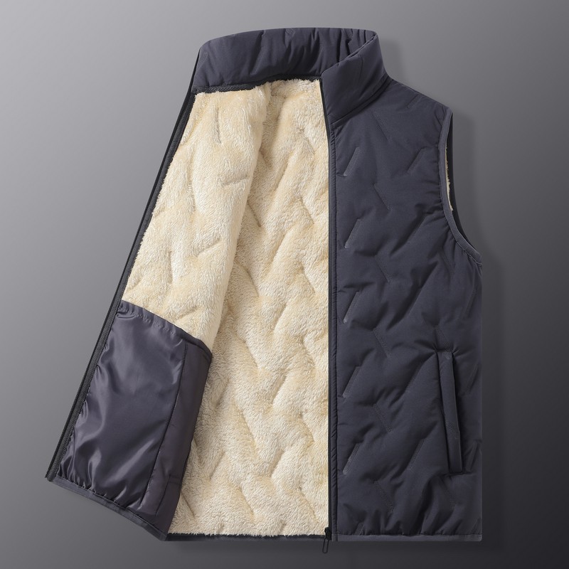 เสื้อกั๊กบุขนแกะสำหรับผู้ชาย ค - Padded Vest Gilet บทวิจารณ์และราคา