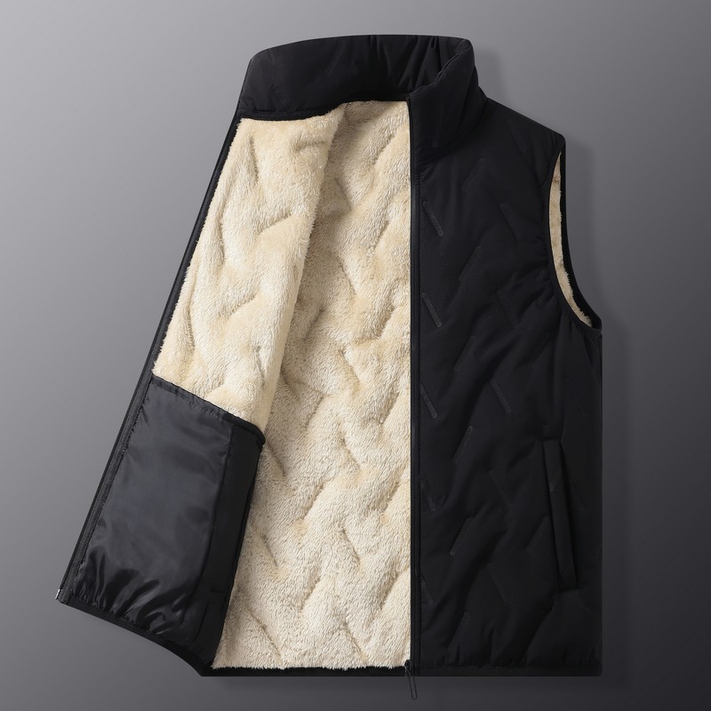 เสื้อกั๊กบุขนแกะสำหรับผู้ชาย ค - Padded Vest Gilet บทวิจารณ์และราคา