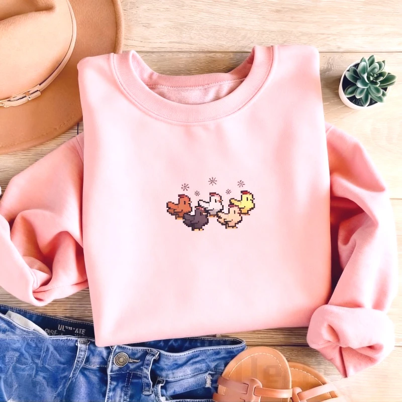เสื้อฮู้ดลายพิกเซลเกมสตาร์ดิวว - Winter Clothing Stardew Valley บทวิจารณ์และราคา