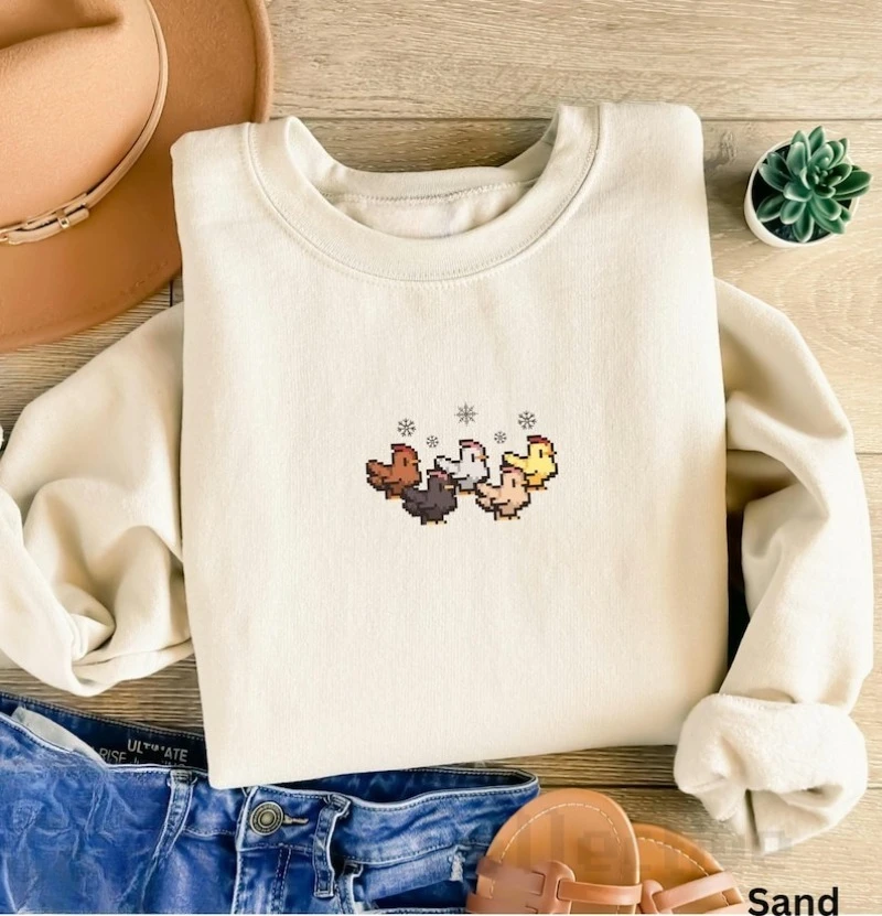 เสื้อฮู้ดลายพิกเซลเกมสตาร์ดิวว - Winter Clothing Stardew Valley บทวิจารณ์และราคา