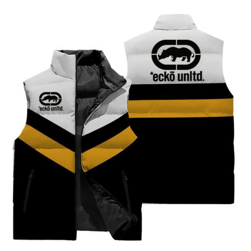 เสื้อกั๊กบุหนาลายเสือดาวโลโก้แ - Padded Vest Gilet บทวิจารณ์และราคา