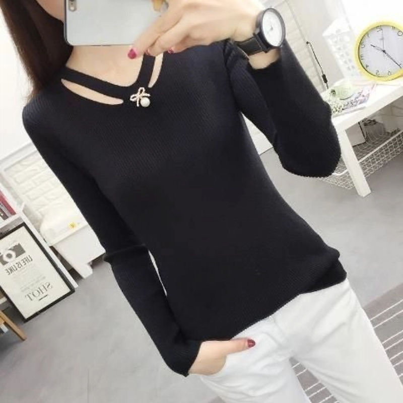 เสื้อสเวตเตอร์คอวี แขนยาว ทรงเ - Winter Clothing Trends บทวิจารณ์และราคา
