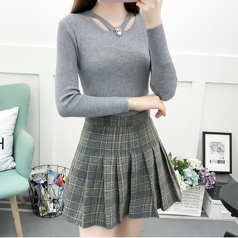 เสื้อสเวตเตอร์คอวี แขนยาว ทรงเ - Winter Clothing Trends บทวิจารณ์และราคา