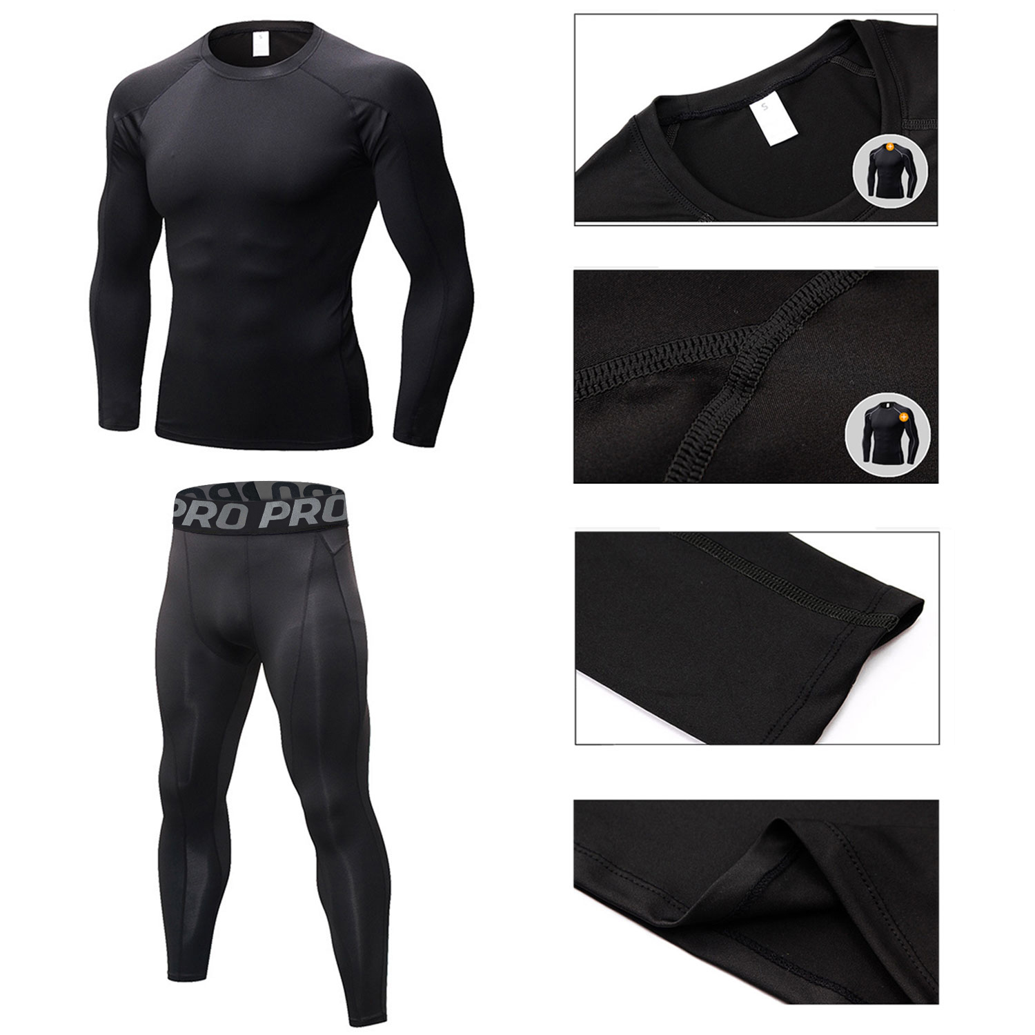 ชุดรัดรูปสำหรับผู้ชายเสื้อเชิ้ - Thermal Base Layer บทวิจารณ์และราคา