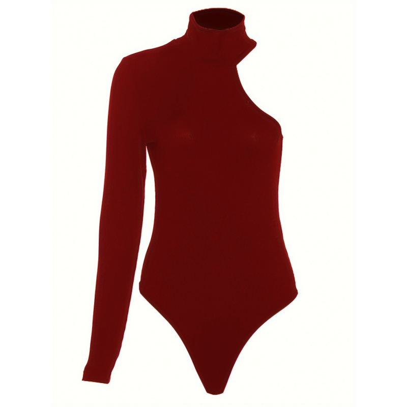 บอดี้สูทแขนยาวแบบไหล่เดียว ผ้า - Winter Clothing For Woman บทวิจารณ์และราคา