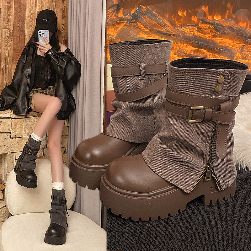 รองเท้าบูทหุ้มข้อสำหรับผู้หญิง - Winter Clothing For Woman บทวิจารณ์และราคา