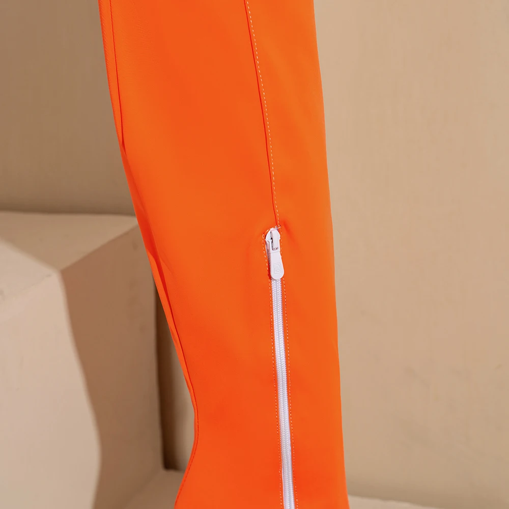 ฤดูหนาวใหม่ Glamour สีส้มสีเหล - Winter Clothing For Woman บทวิจารณ์และราคา