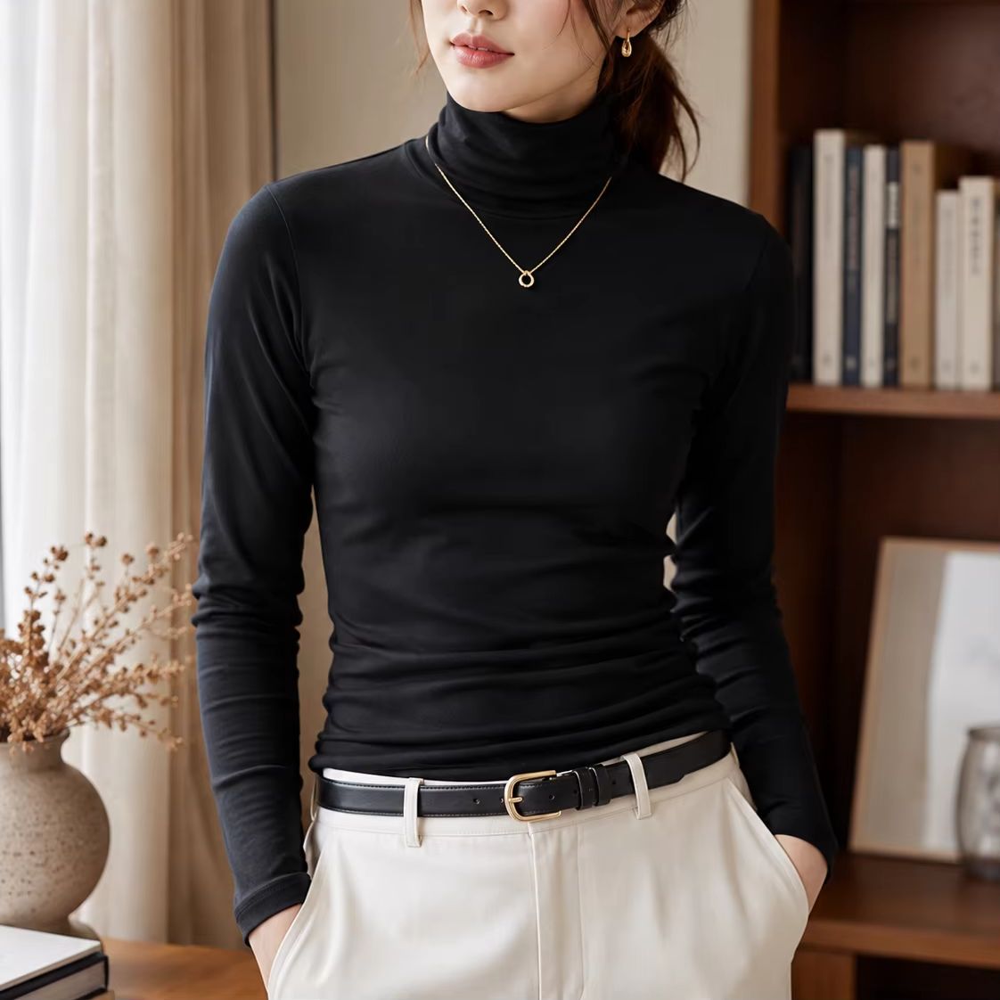 เสื้อคอเต่ากันหนาวสำหรับผู้หญิ - Thermal Base Layer บทวิจารณ์และราคา