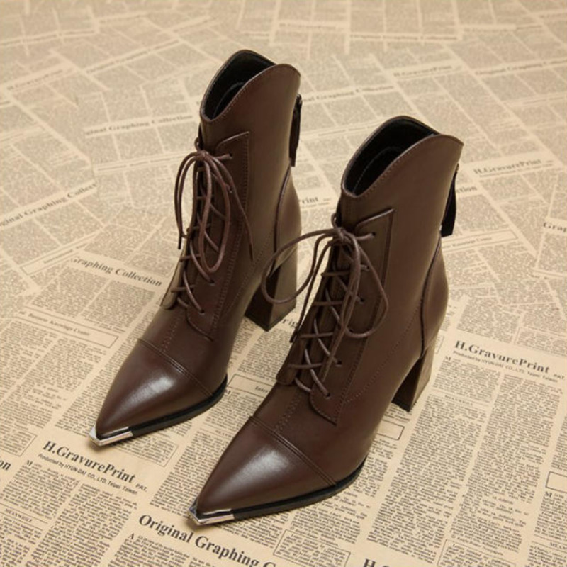 รองเท้าบูทข้อเท้าผู้หญิง แฟชั่ - Winter Clothing For Woman บทวิจารณ์และราคา