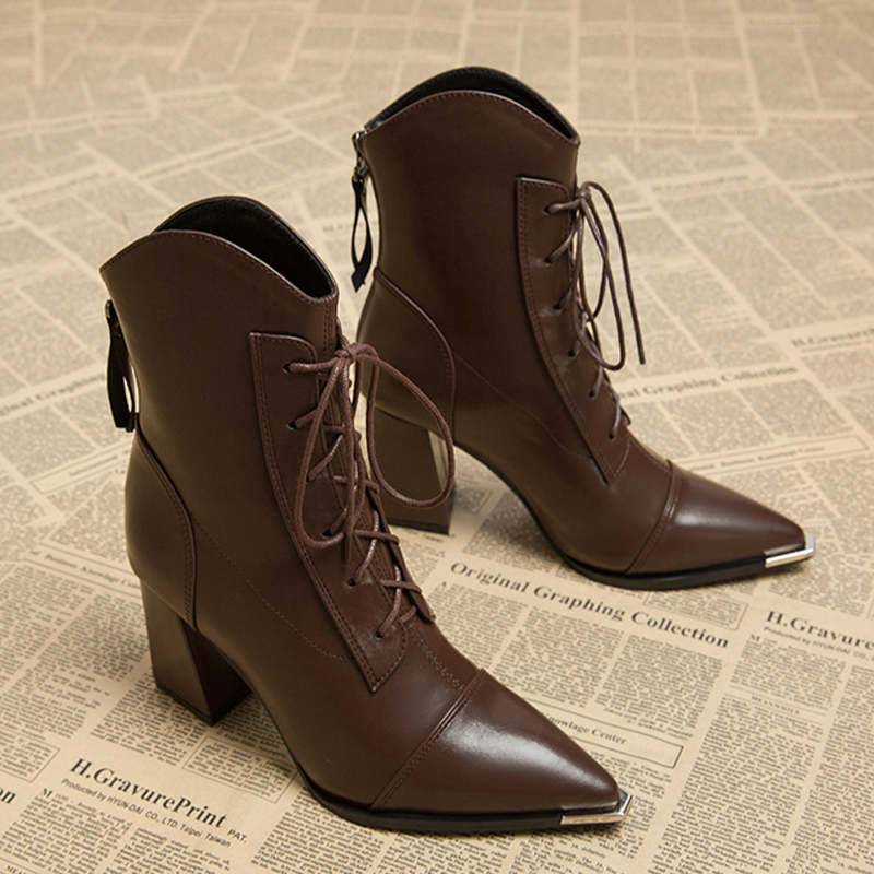 รองเท้าบูทข้อเท้าผู้หญิง แฟชั่ - Winter Clothing For Woman บทวิจารณ์และราคา